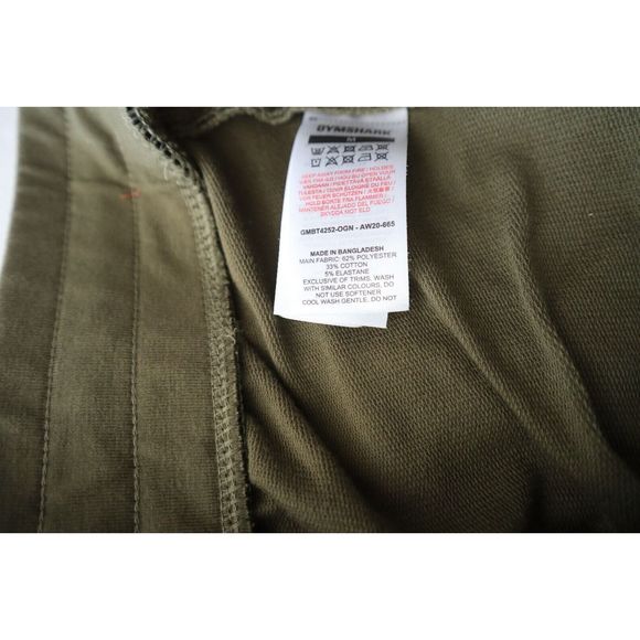 Gymshark GMBT4252 Men's Sz Medium Olive Green Critical Zip Jogger Pants - Picture 8 of 10